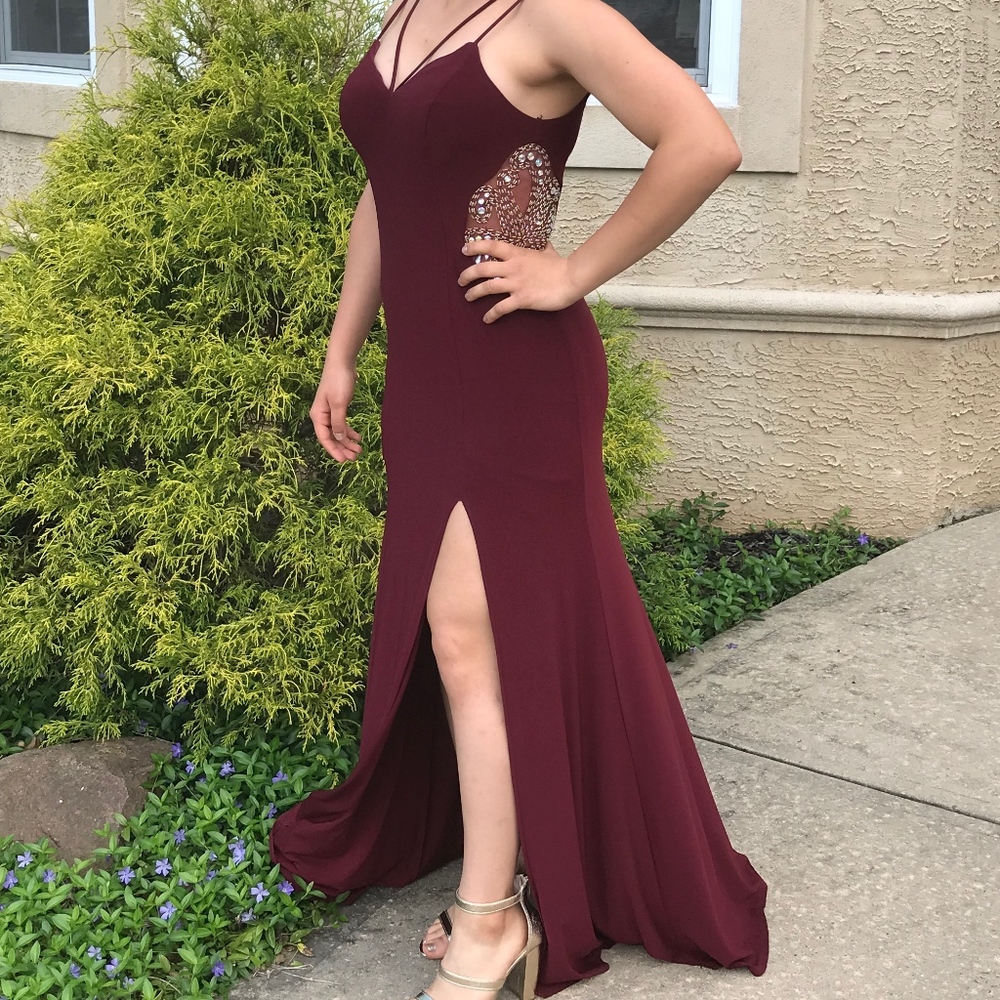 Burgundy Prom Dress